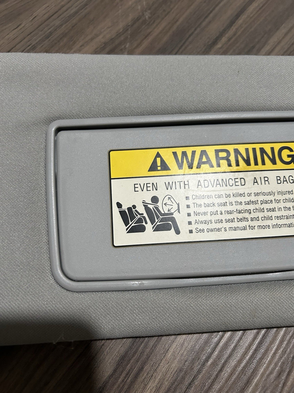 🚘✅ 2007 - 2012 ACURA RDX Sun Visor Shade Light Gray Right Passenger RH OEM