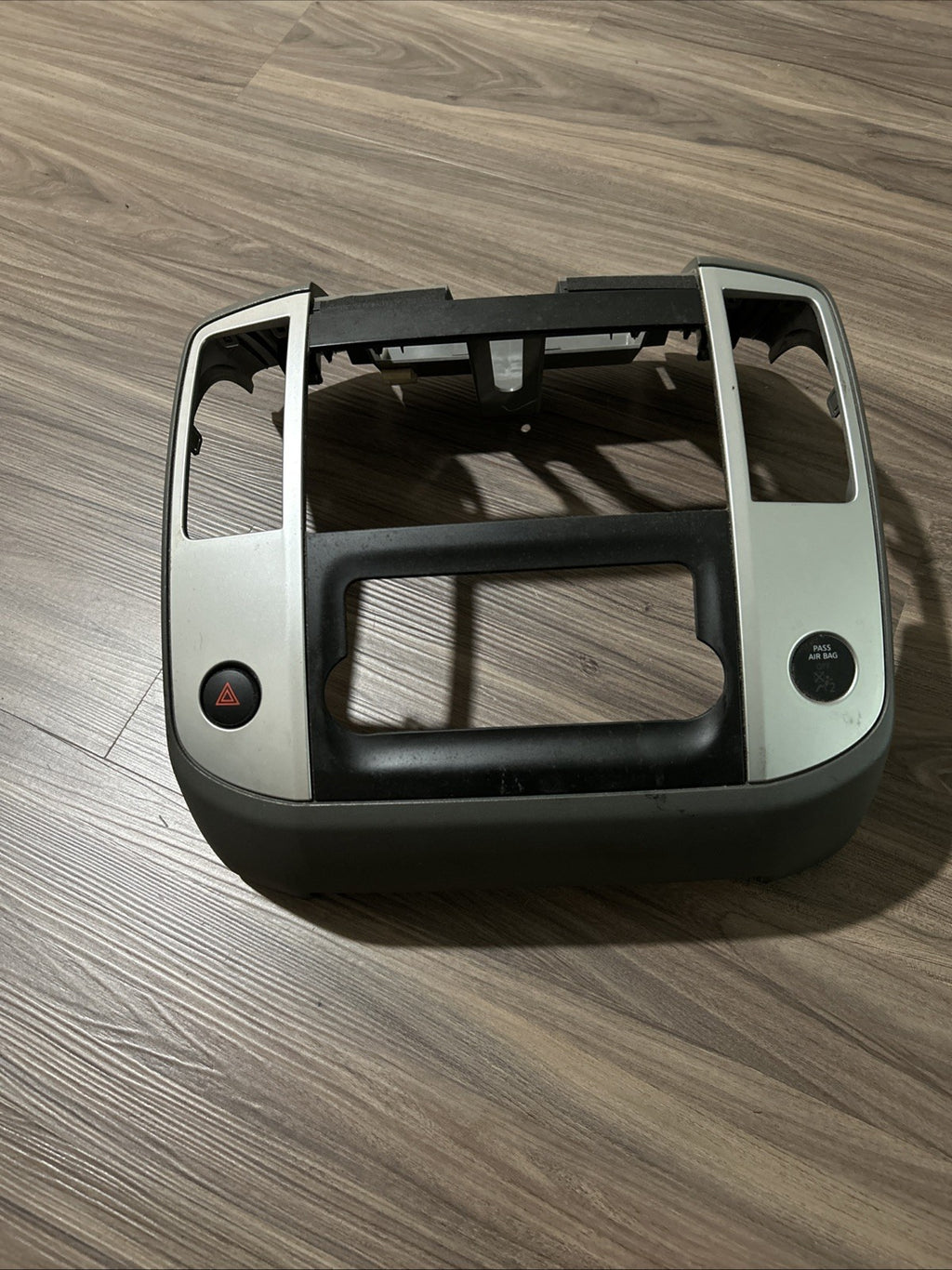 2009 2010 2011 2012 Nissan Frontier Xterra Dash Radio Trim Bezel Gray Silver 155