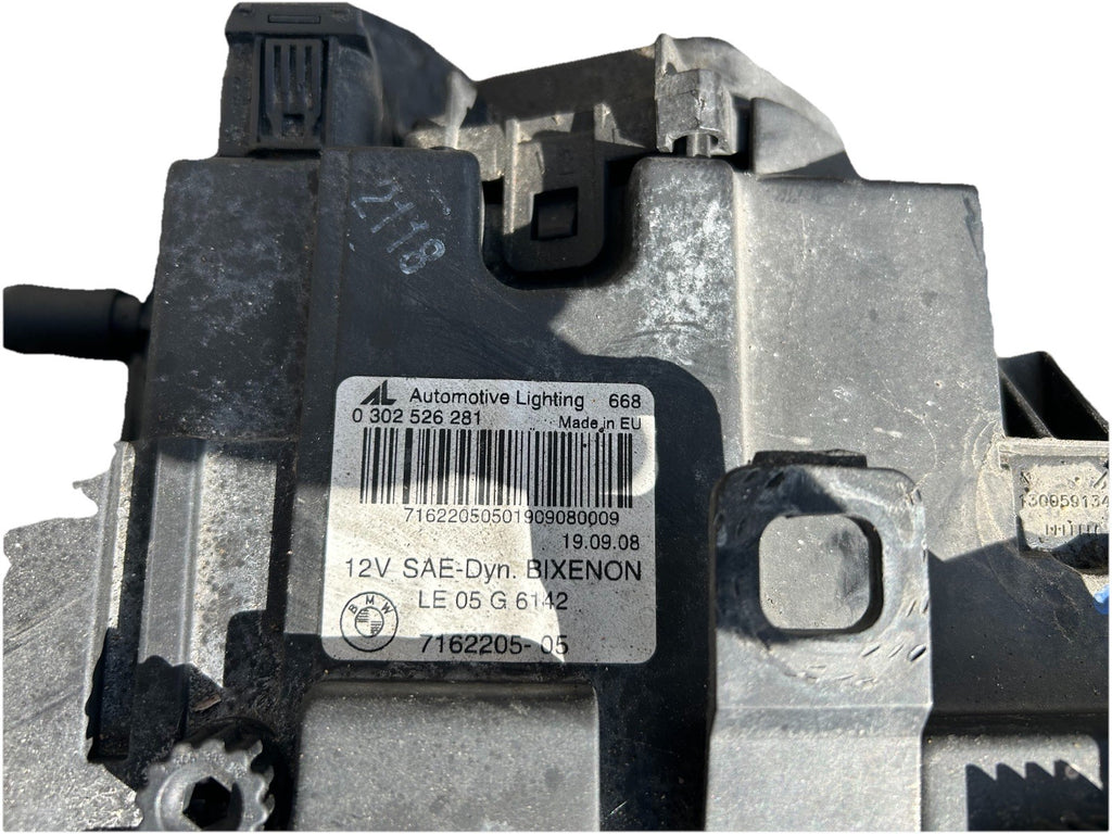 2007 to 2010 BMW X3 Left Driver LH Side Headlight HID BiXenon OEM 7162205-05