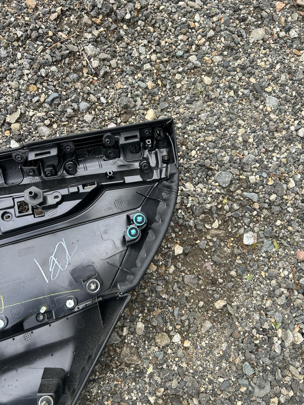 14-18 BMW X5 F15 Rear Left Driver Door Panel Card W/ Black OEM