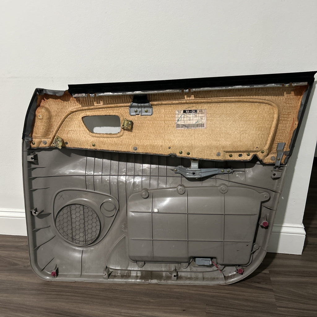 2001 2002 2003 2004 Toyota Sequoia Left Driver  Front Door Panel Trim Gray OEM