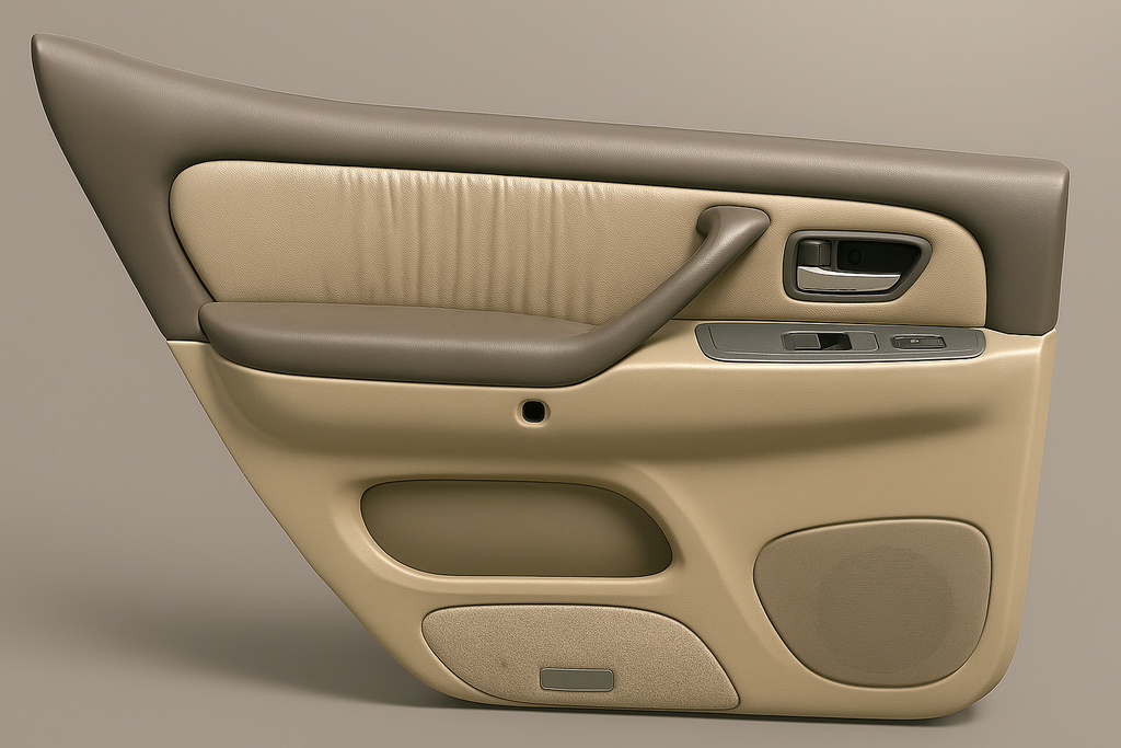 2001-2007 TOYOTA SEQUOIA REAR LEFT DRIVER SIDE DOOR PANEL TRIM TAN OEM