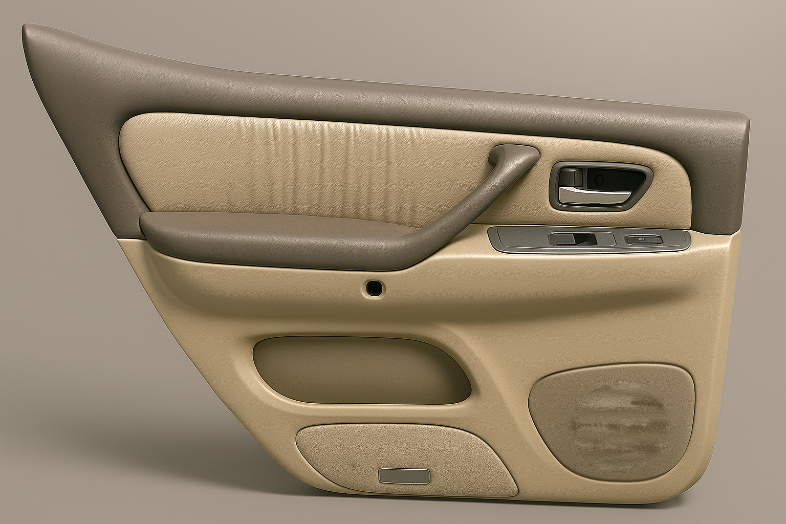 2001-2007 TOYOTA SEQUOIA REAR LEFT DRIVER SIDE DOOR PANEL TRIM TAN OEM