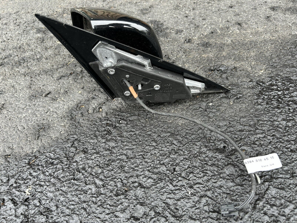 2010 2011 Mercedes Benz W204 C300 Left Driver Side Door Mirror 2048105716 Black