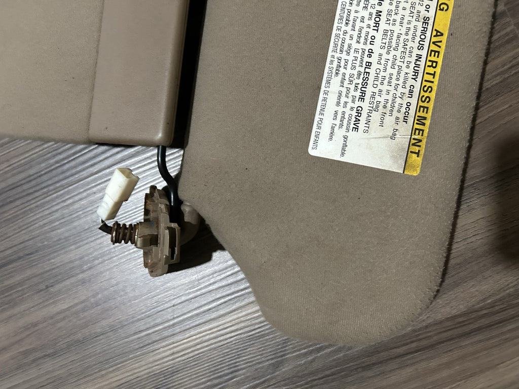 2000-2006 Toyota Tundra Sequoia DRIVER PASSENGER Left Right Sun Visor  OEM TAN