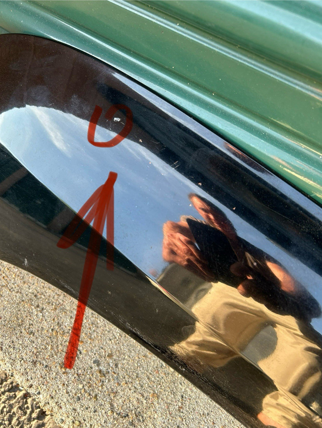 2004-2009 Lexus GX470 Right Passenger rear Fender Flare Moulding  Black 202