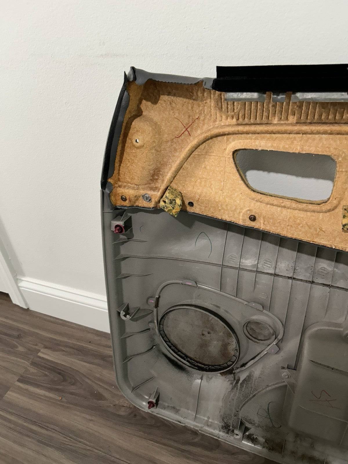 2001 2002 2003 2004 Toyota Sequoia Left Driver  Front Door Panel Trim Gray OEM