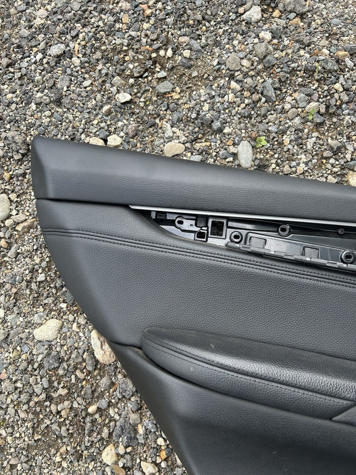 14-18 BMW X5 F15 Rear Left Driver Door Panel Card W/ Black OEM