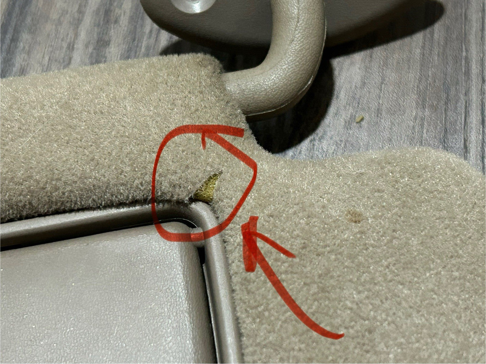 1996-2002 Toyota 4Runner Driver and Passenger Side Sun Visor Set Pair Tan color