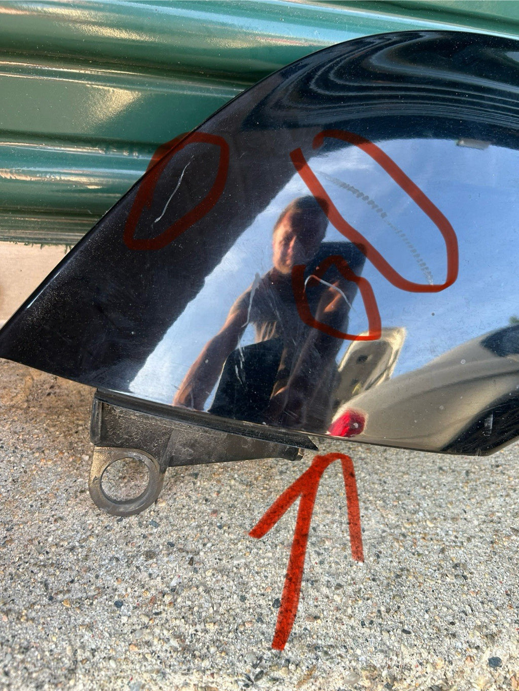 2004-2009 Lexus GX470 Right Passenger rear Fender Flare Moulding  Black 202