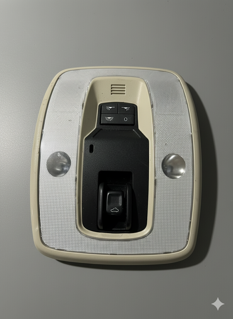 2011 2012 2013 Volvo S60 Front Roof Map Dome Light Lamp Console Tan Oem 39823155