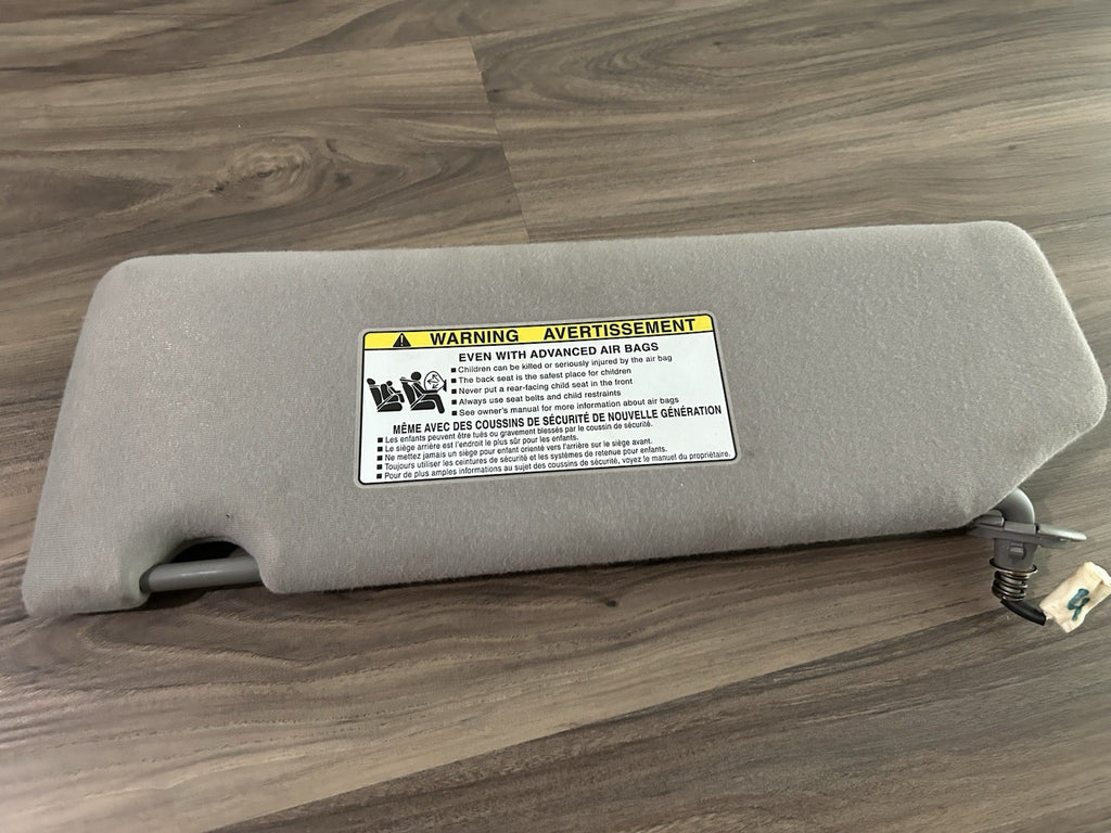 2004-2008 Toyota Solara Driver & Passenger Side Sun Visor Pair Gray