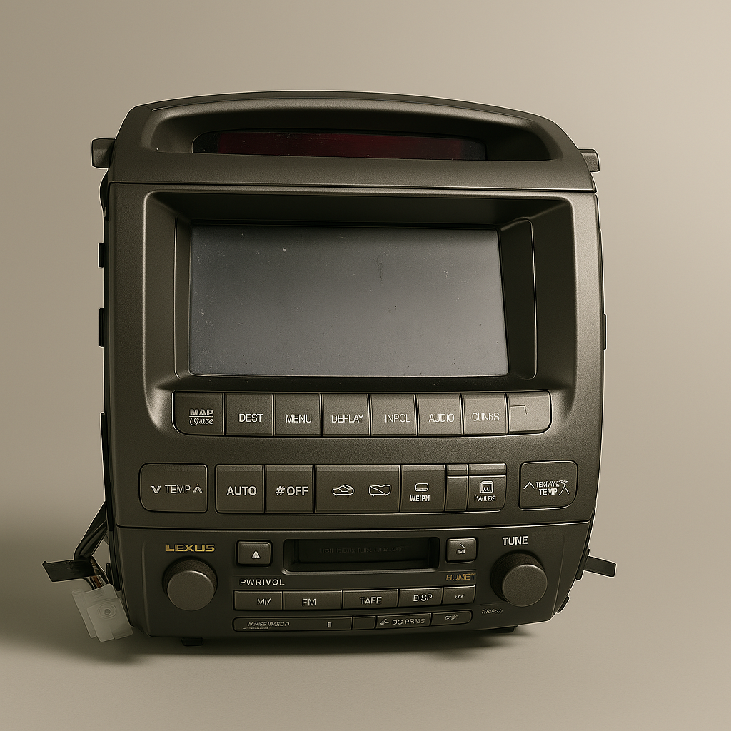 Lexus GX470 03-05 Navigation Display screen with radio Reciever 86111-60120 oem