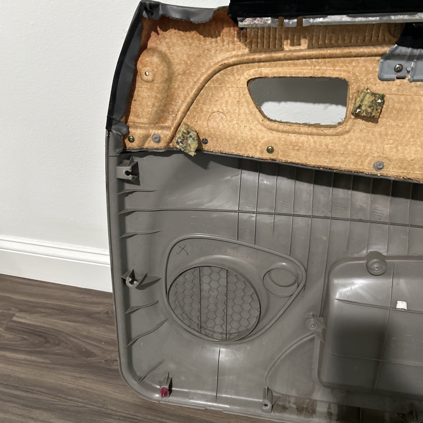 2001 2002 2003 2004 Toyota Sequoia Left Driver  Front Door Panel Trim Gray OEM