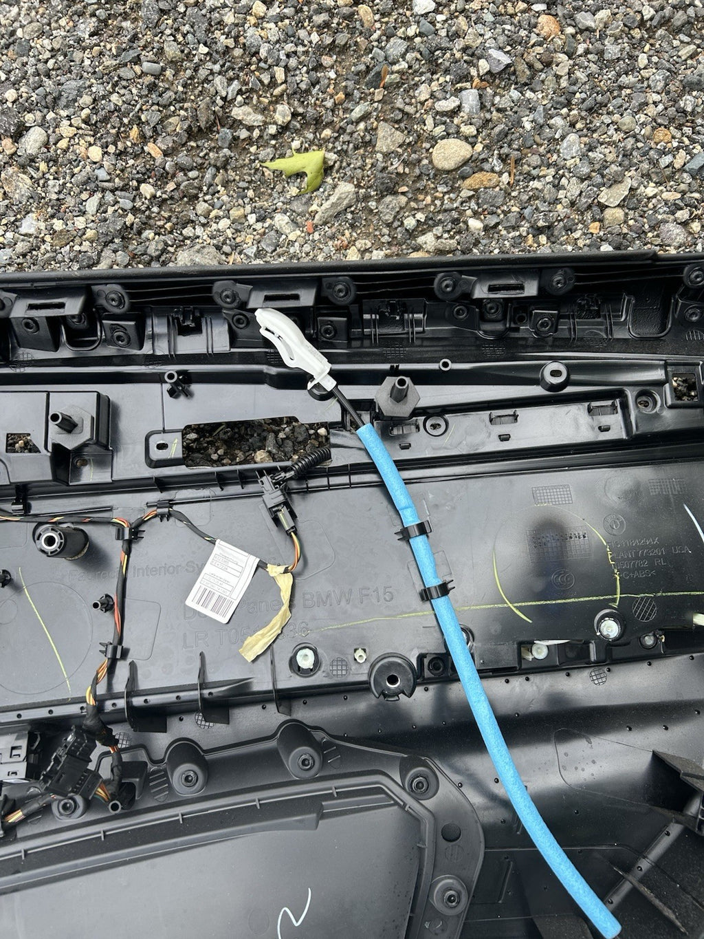 14-18 BMW X5 F15 Rear Left Driver Door Panel Card W/ Black OEM