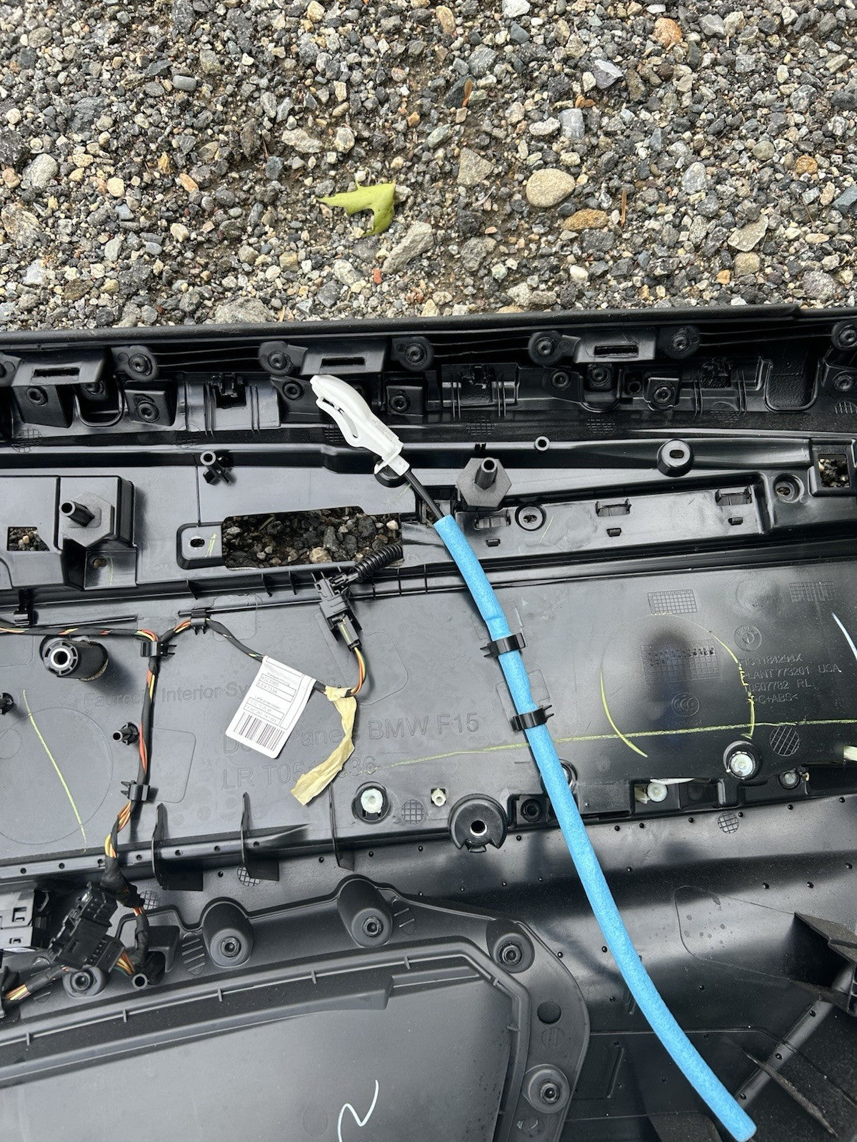 14-18 BMW X5 F15 Rear Left Driver Door Panel Card W/ Black OEM