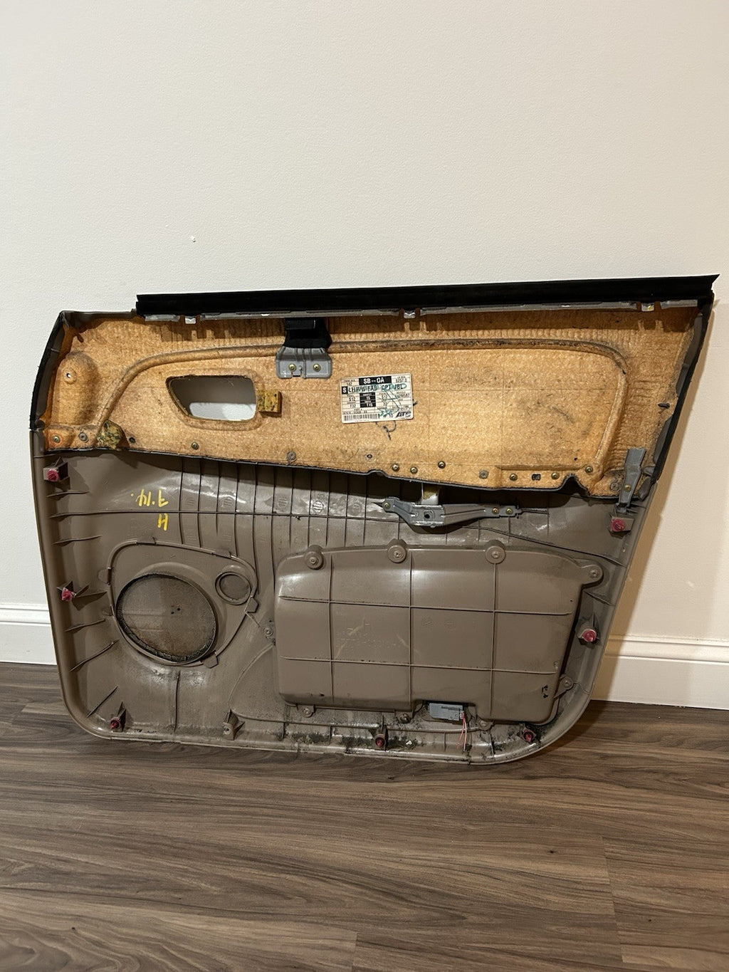 2001 2002 2003 2004 Toyota Sequoia Left Driver  Front Door Panel Trim Tan OEM