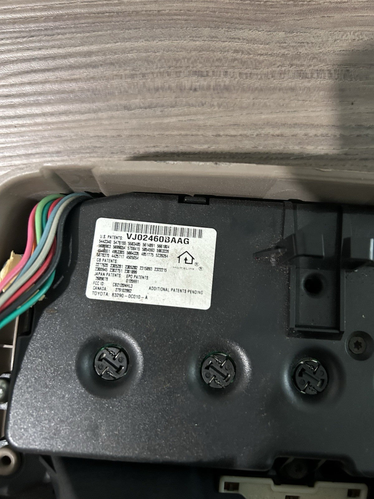 2001  - 2007 Toyota Sequoia Overhead Console Dome Light  Beige OEM