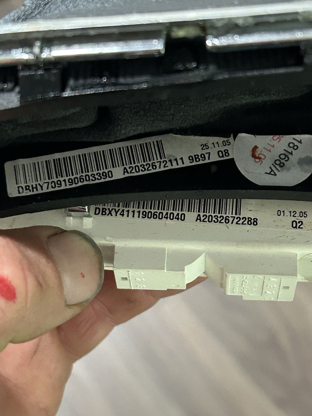 01-09 Mercedes W203 W209 C  CLK Gear Shifter Knob Boot Chrome Sport Edition OEM