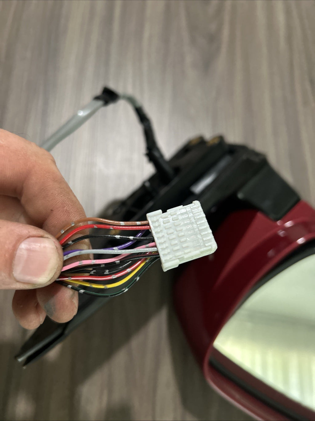 2004-09 Lexus RX330 RX350 RX400H POWER DOOR MIRROR Drivers Side RED 3R1