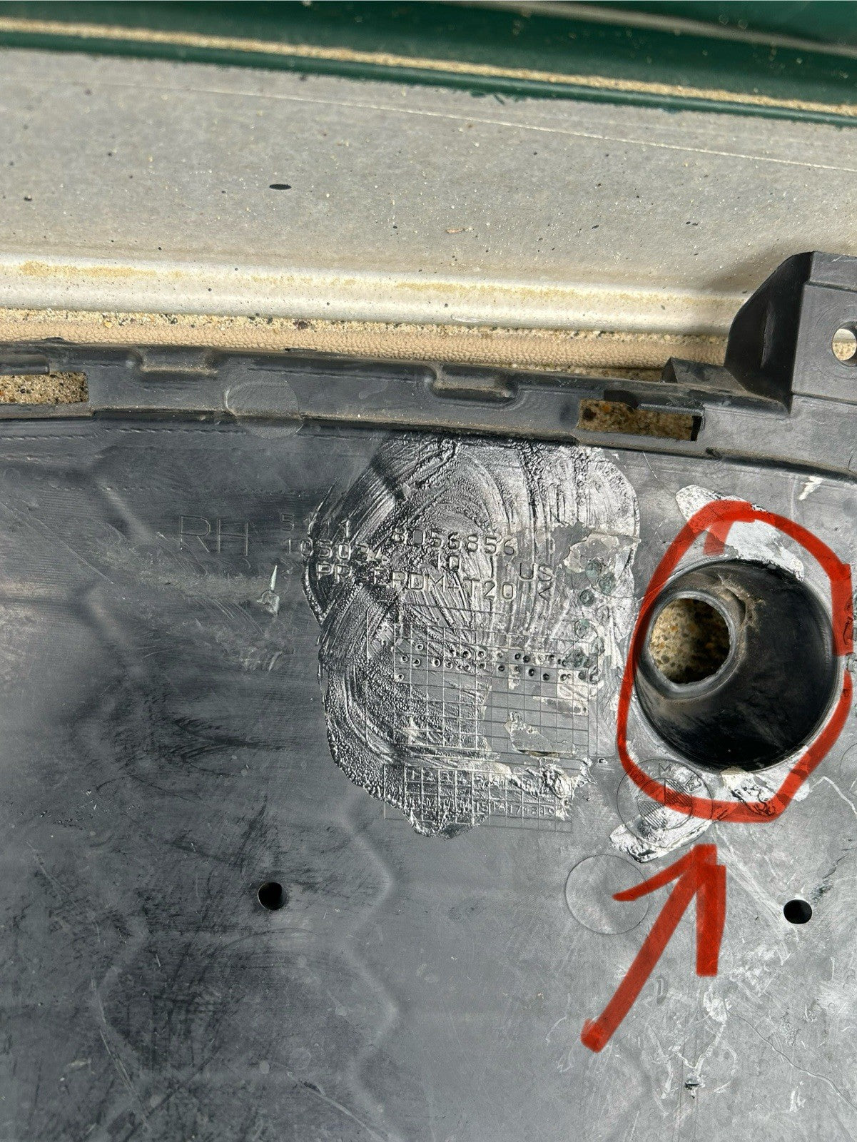 2014-2018 BMW F15 X5 FRONT M SPORT BUMPER RH PASSENGER  GRILLE COVER TRIM OEM