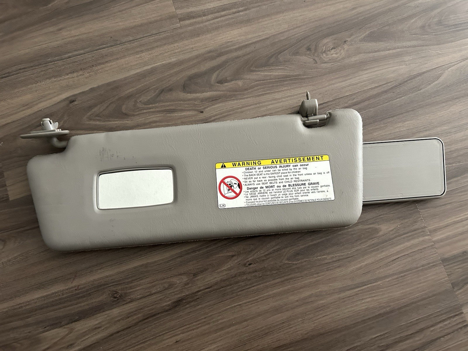 2000-2006 Toyota Tundra DRIVER PASSENGER Left Right Sun Visor SET OEM Gray