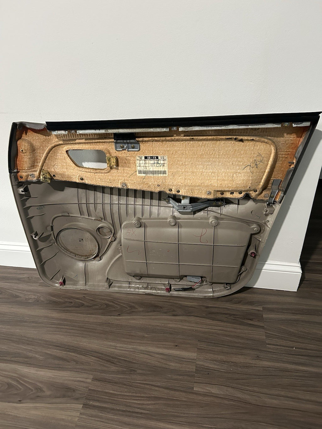 2001 2002 2003 2004 Toyota Sequoia Left Driver  Front Door Panel Trim Brown OEM