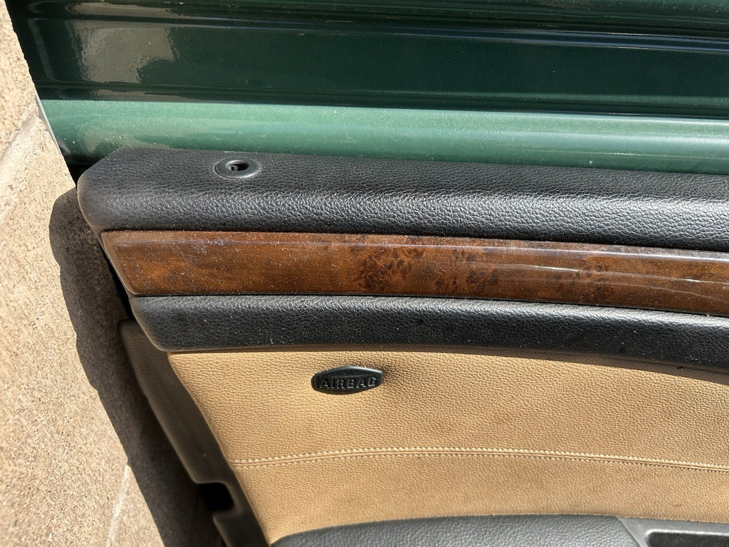 BMW E60/E61 5-Series Front Left Driver Door Panel Dakota Naturbraun OEM