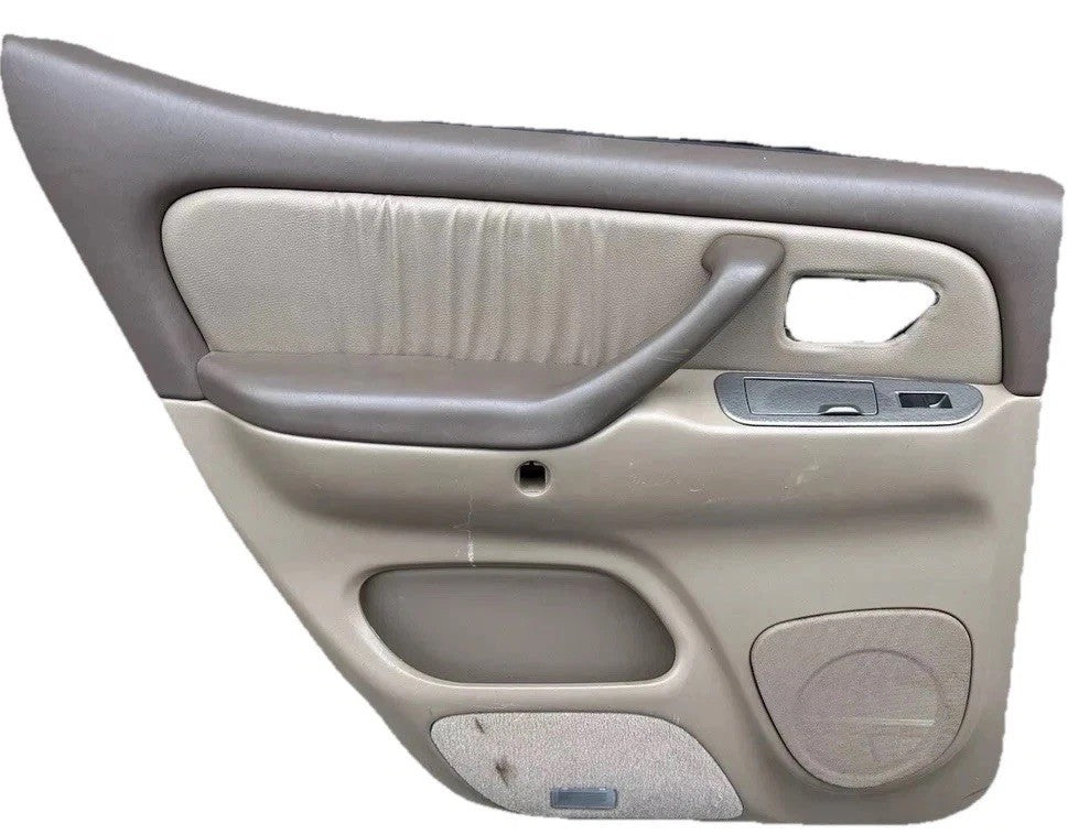 2001-2007 TOYOTA SEQUOIA REAR LEFT DRIVER SIDE DOOR PANEL TRIM TAN OEM