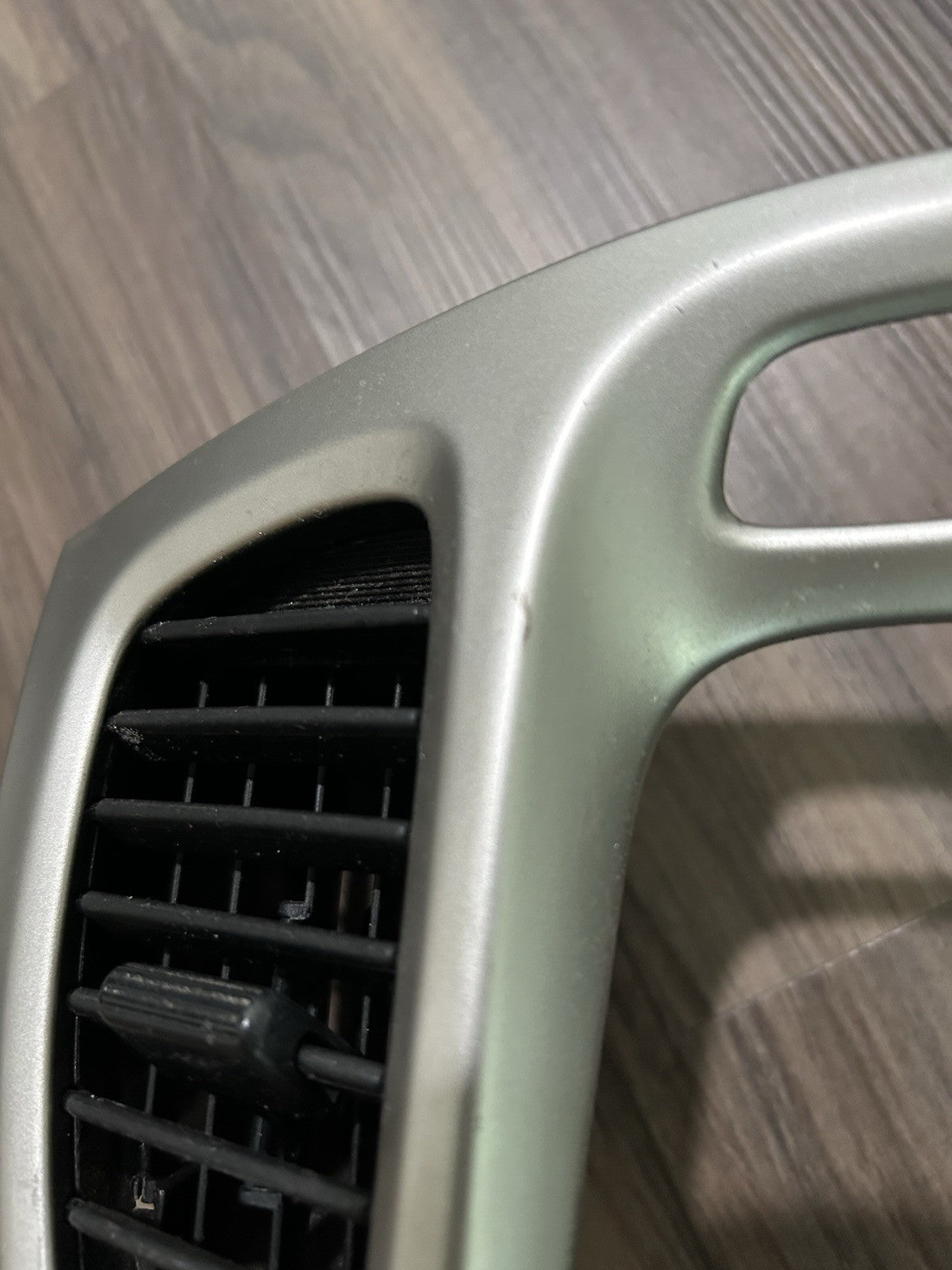 2003-2007 Toyota Highlander Dash Radio Bezel Trim W/ Air Vents OEM Silver