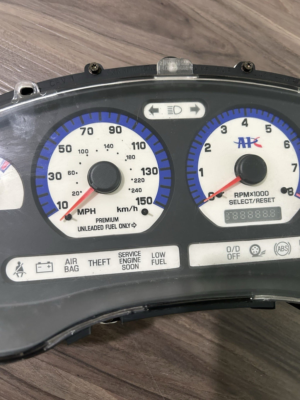 1999 2001 Ford Mustang Cobra Gt 150mph Speedometer Instrument Cluster APC
