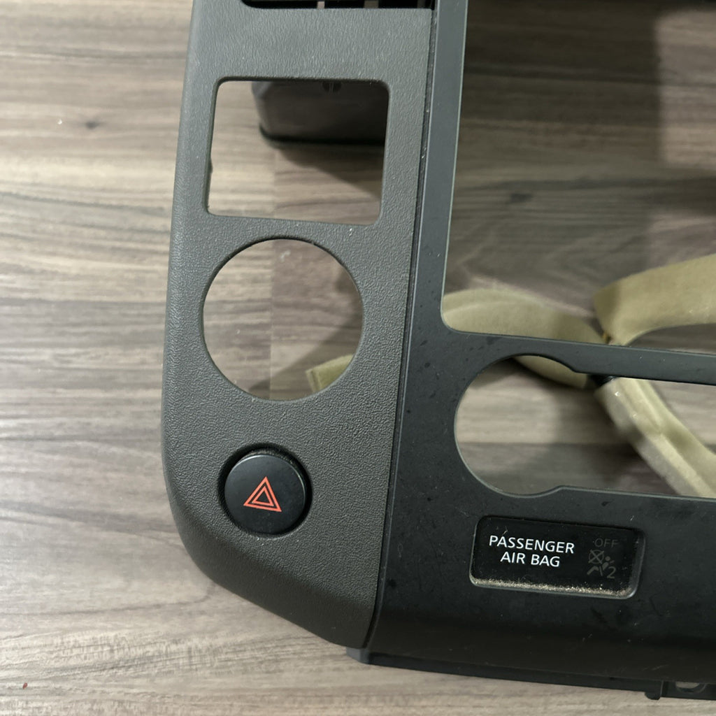 08-12 Nissan pathfinder Graphite center dash radio heat AC vent bezel trim OEM