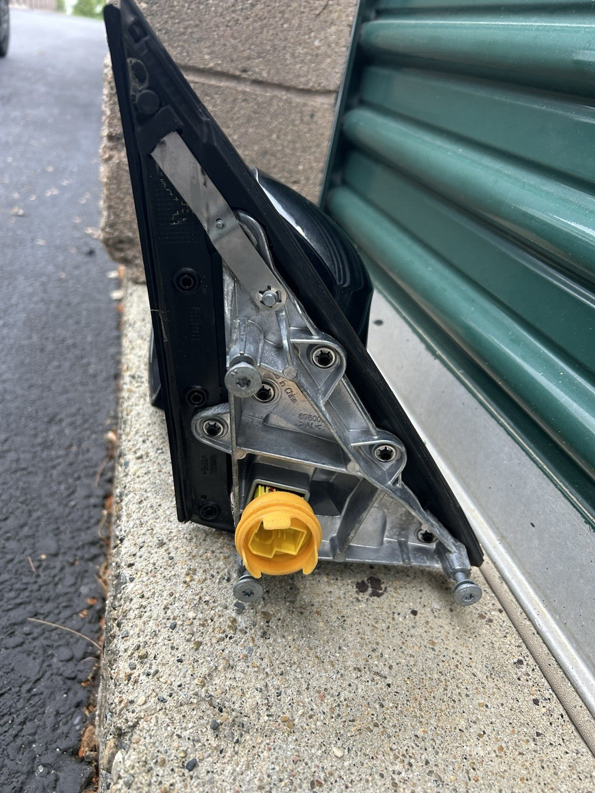 Fits 14 - 18 BMW X5 F15 LH Driver Power Door Mirror Heated w Memory Black=475M