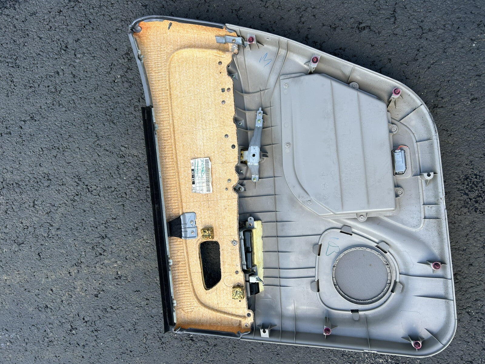 2001-2007 TOYOTA SEQUOIA REAR LEFT DRIVER SIDE DOOR PANEL TRIM OEM Gray