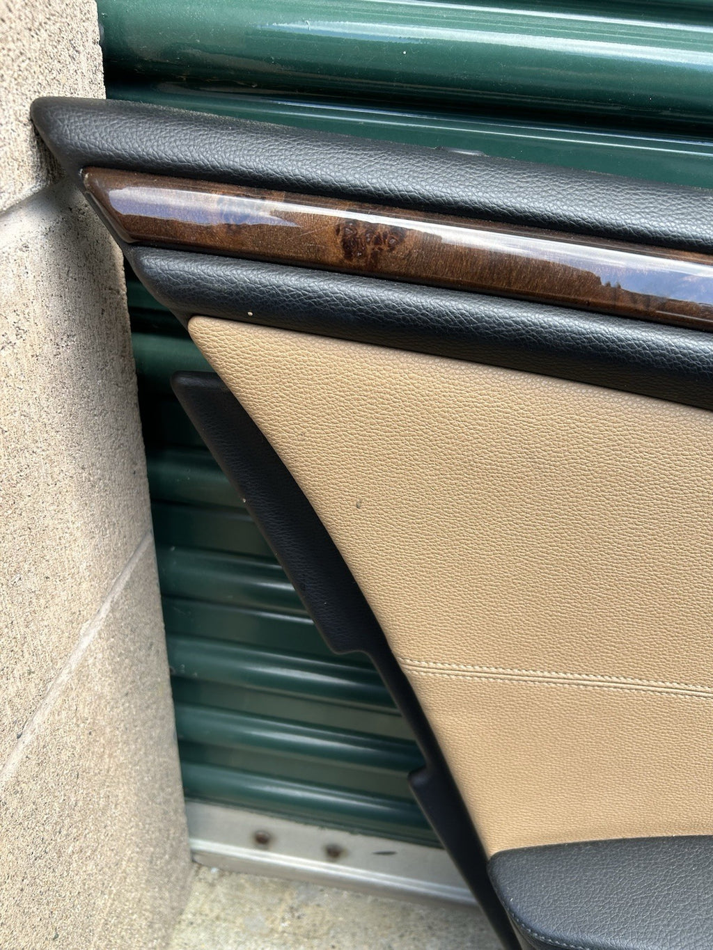 BMW E60/E61 5-Series Rear Left Door Panel Dakota Naturbraun Black OEM