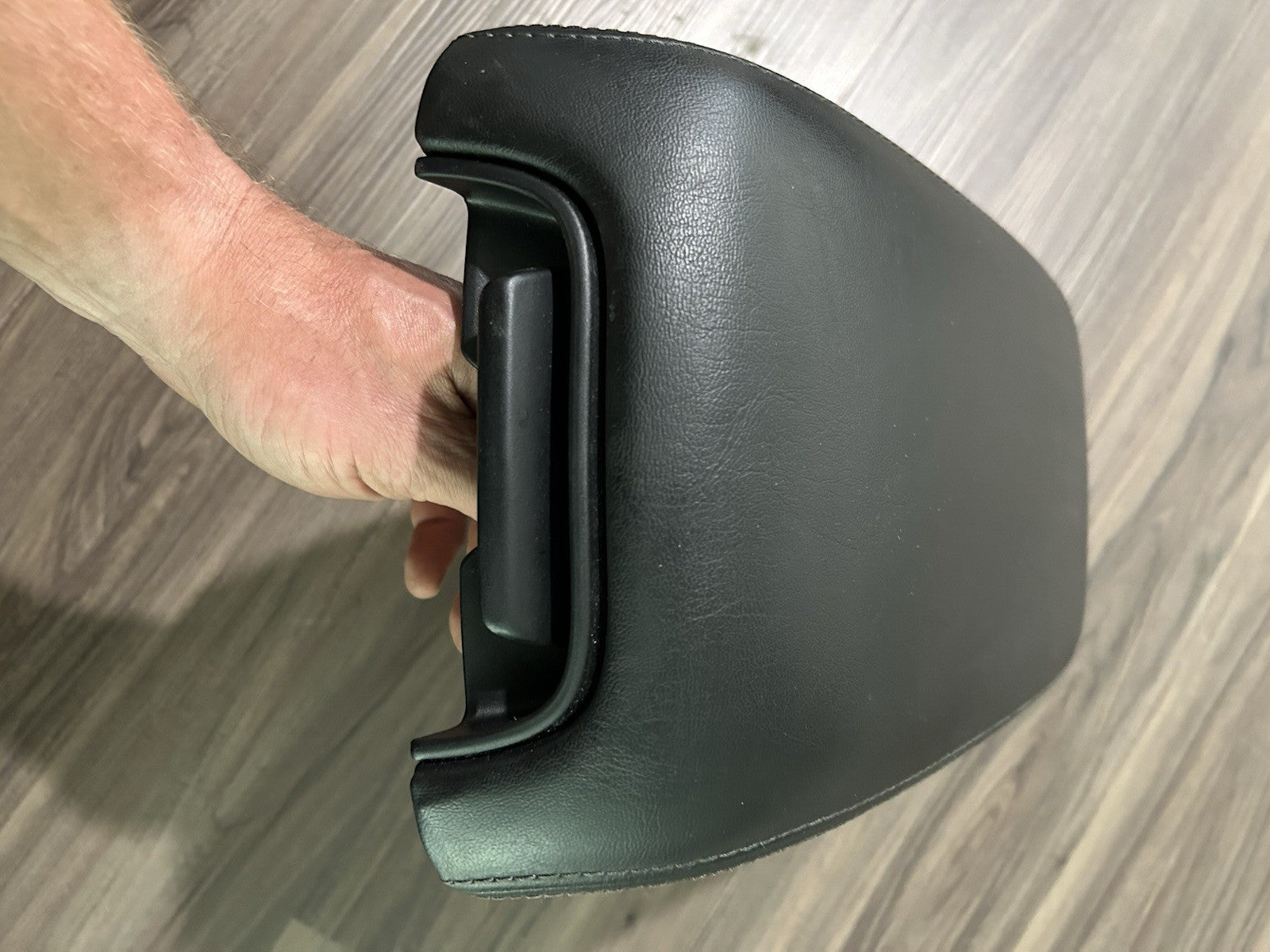 2011-2018 Dodge Charger Center Console Black Leather Armrest Lid Cover OEM