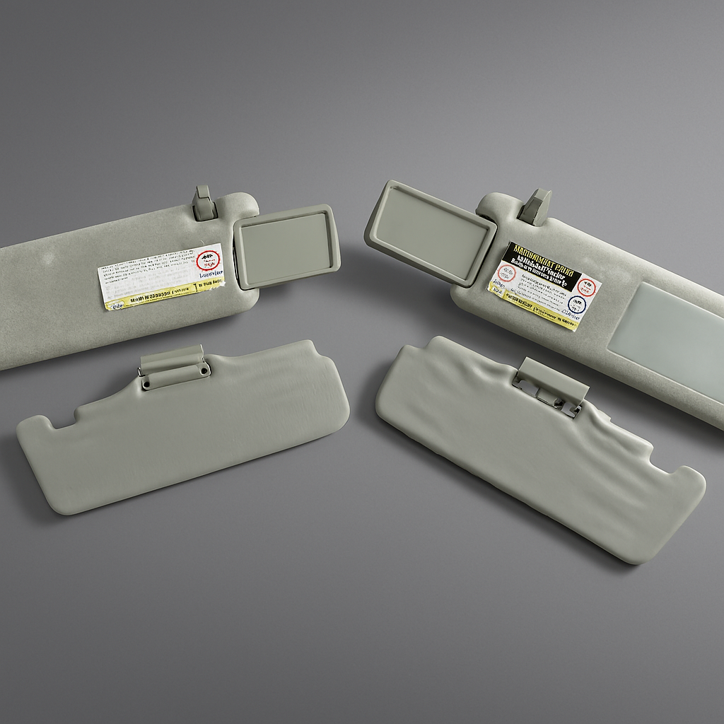 2000-2006 Toyota Tundra DRIVER PASSENGER Left Right Sun Visor SET OEM Gray