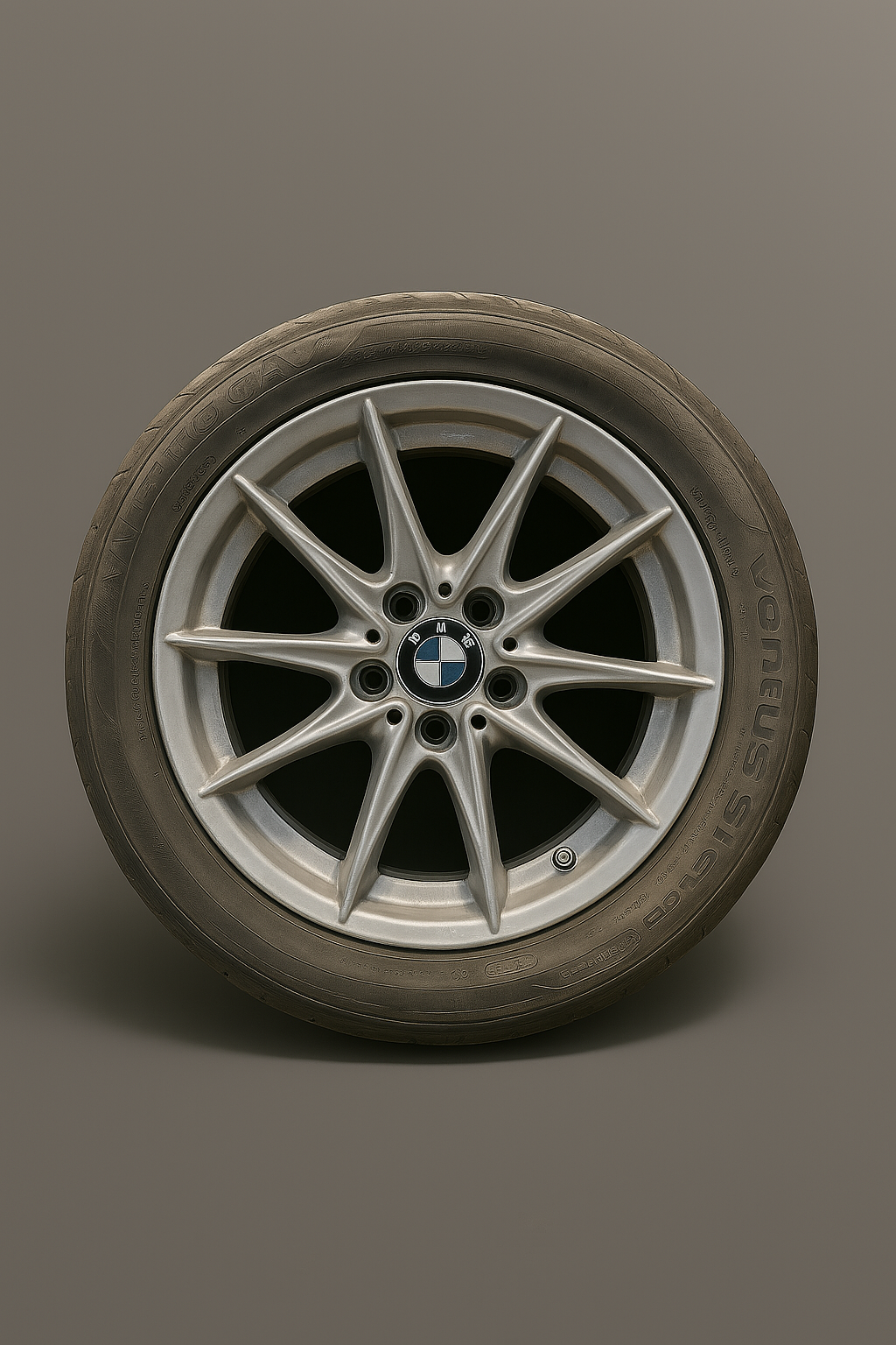 BMW 3 SERIES E90 E91 E92 16 INCH ALLOY WHEEL WITH TIRE SILVER 205 /55 / 16  OEM