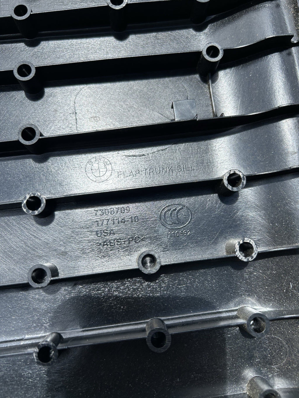 14-18 OEM BMW X5 F15 X5M F85 Rear Flap Trunk Sill Trim Scuff Plate Cover Panel