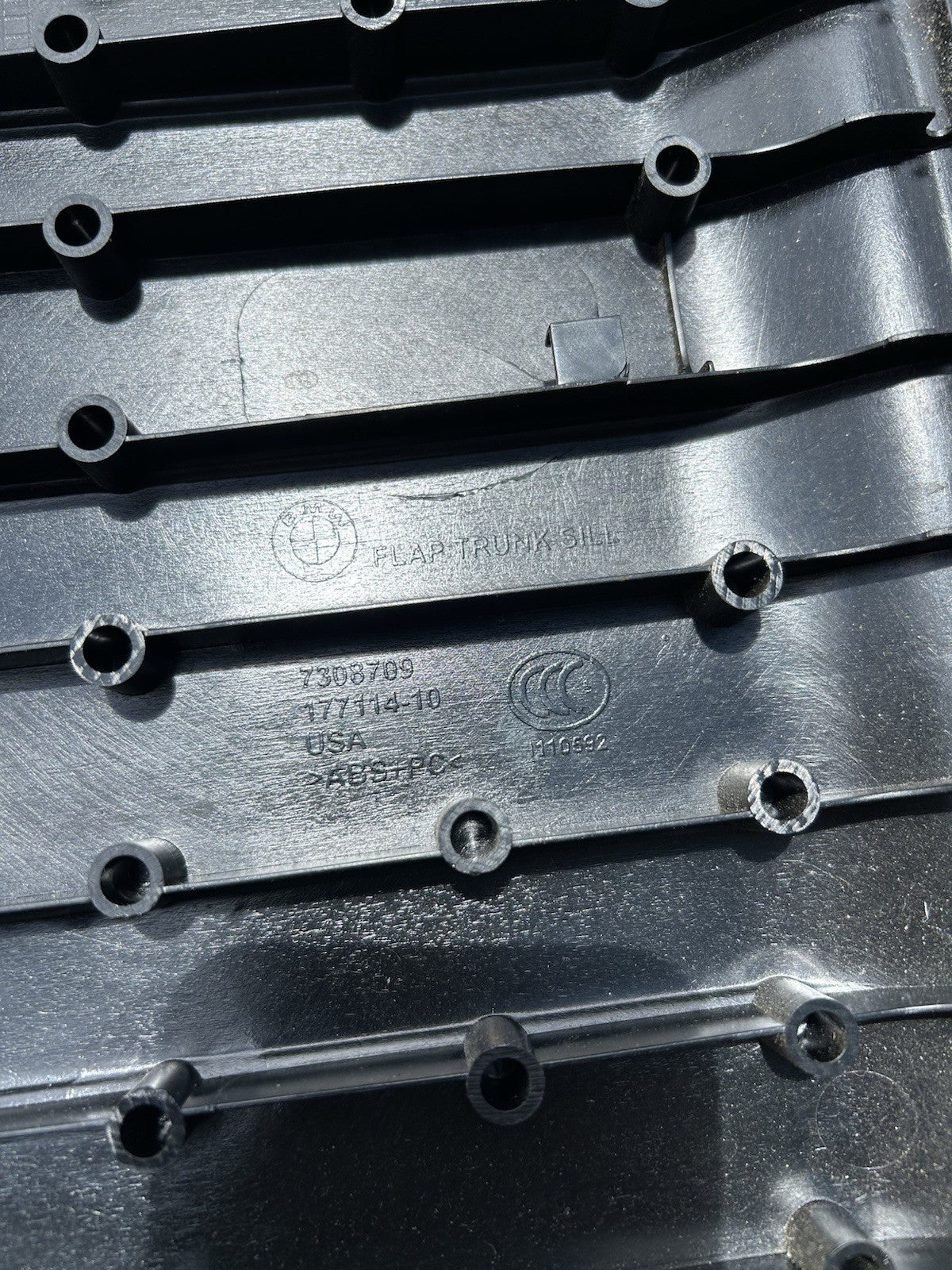 14-18 OEM BMW X5 F15 X5M F85 Rear Flap Trunk Sill Trim Scuff Plate Cover Panel