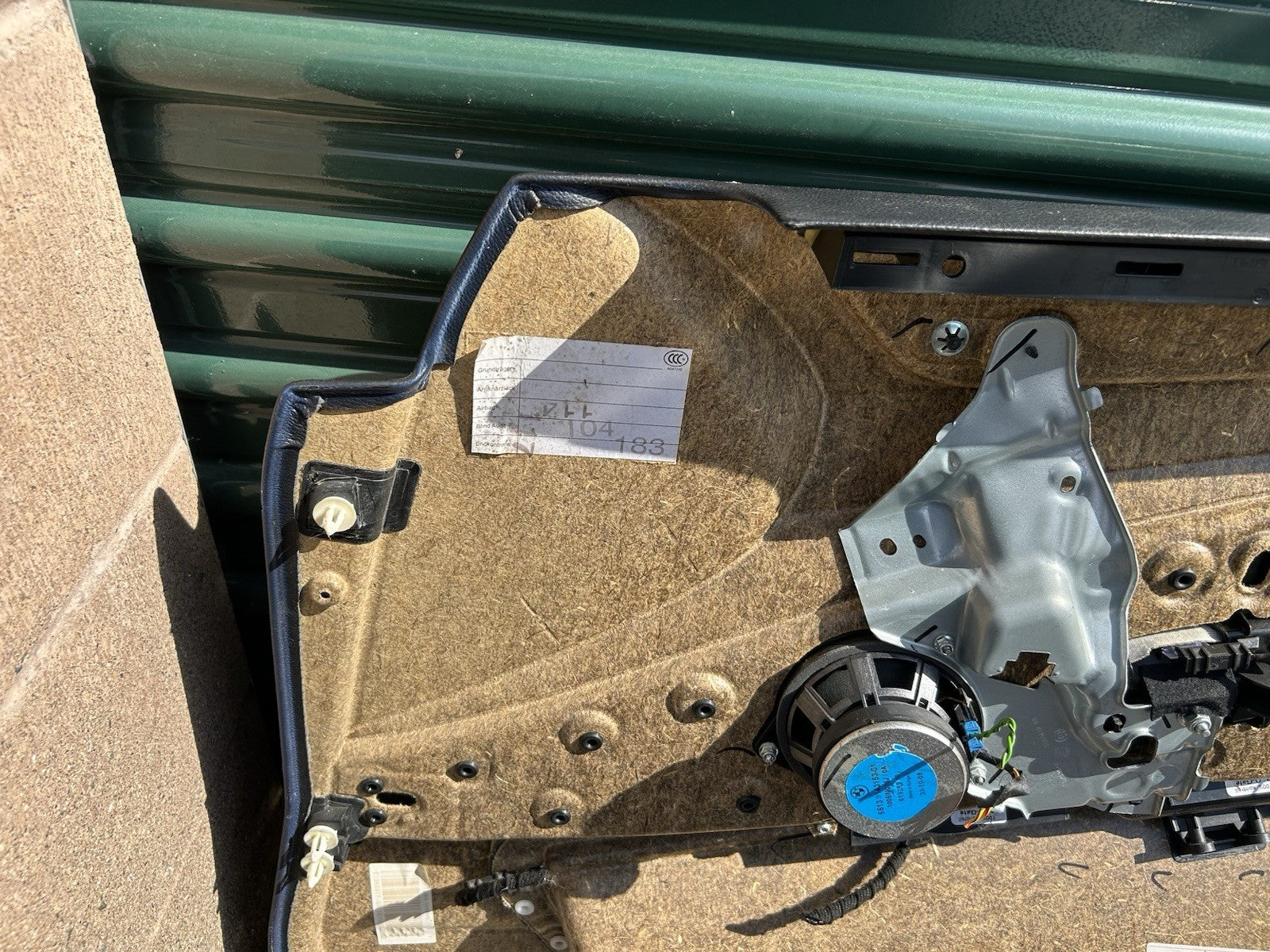 BMW E60/E61 5-Series Front Left Driver Door Panel Dakota Naturbraun OEM