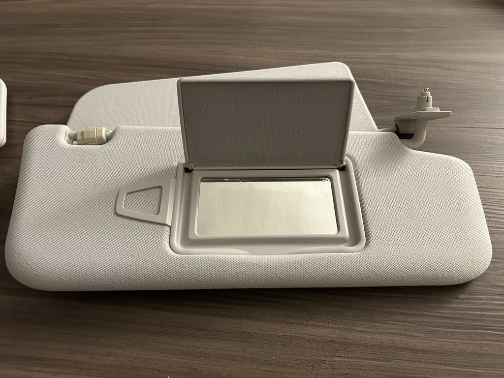 Sun Visor Set 2003-2009 Mercedes E320 E350 E500 E550 E55 E63 AMG Light Gray OEM