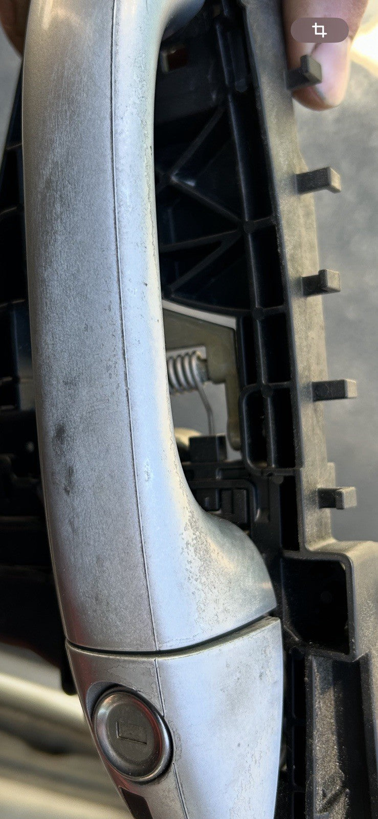 06-12 Mercedes w251 R350 Front Left Driver Side Exterior Door Handle OEM Silver