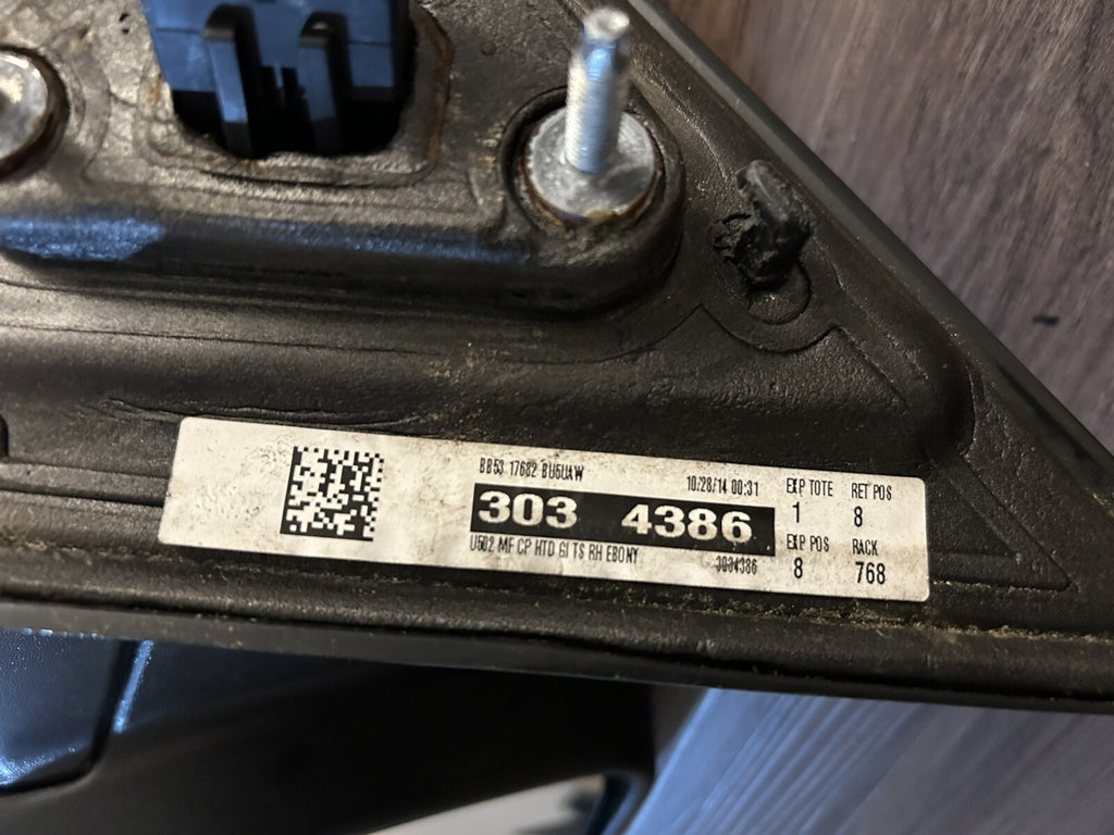 2011-2015 Ford Explorer Right Passenger Side View Door Mirror Power Black