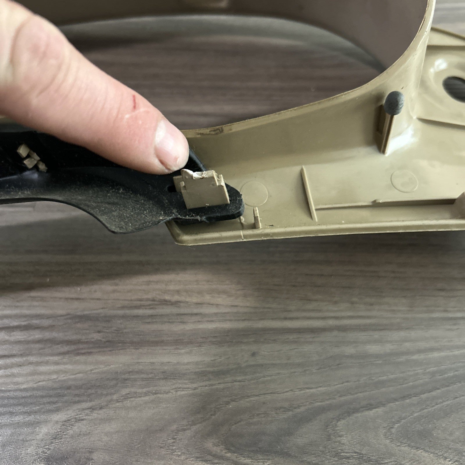 1999-2004 Ford Mustang Speedometer Gauge Cluster Trim Bezel Beige OEM