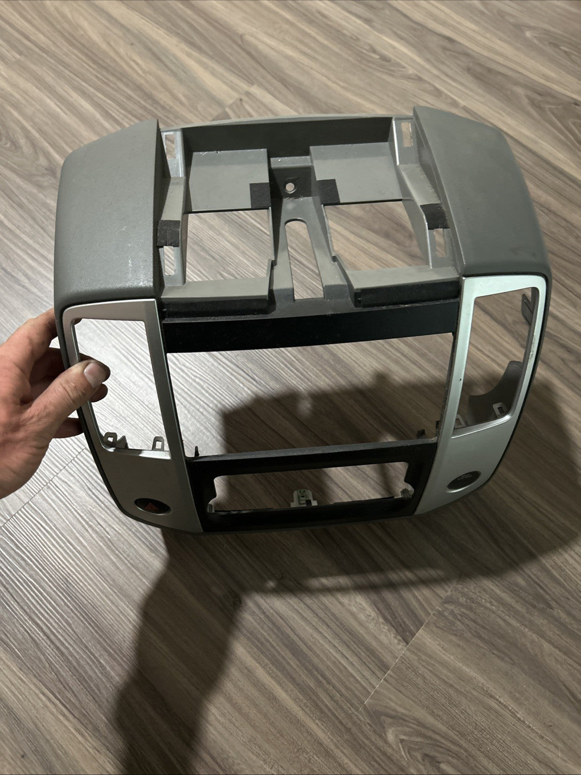 2009 2010 2011 2012 Nissan Frontier Xterra Dash Radio Trim Bezel Gray Silver 155