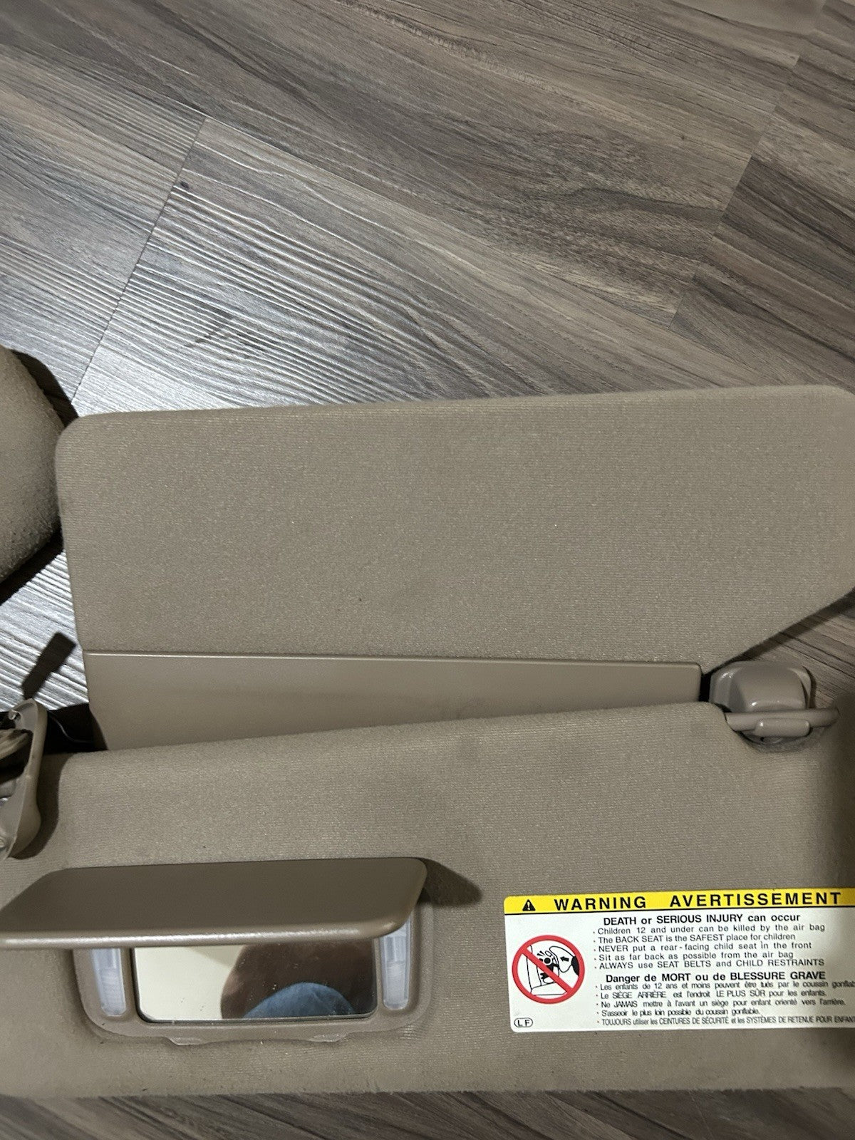 2000-2006 Toyota Tundra Sequoia DRIVER PASSENGER Left Right Sun Visor  OEM TAN