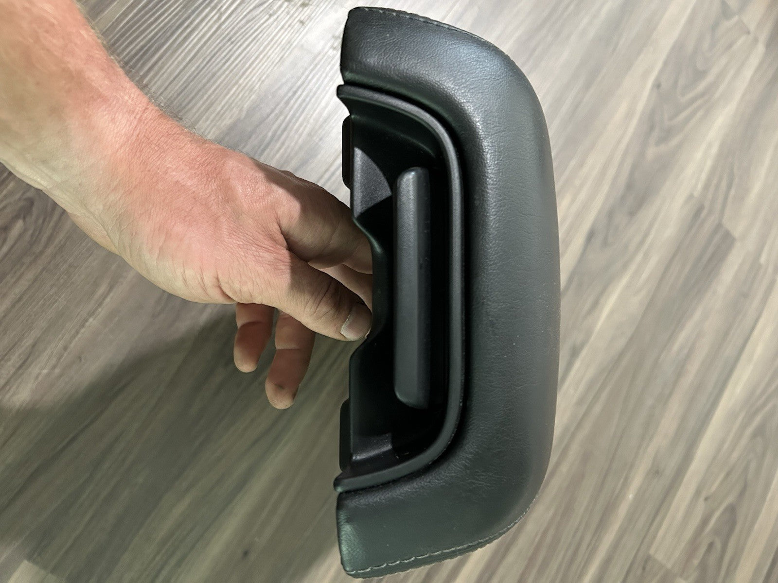 2011-2018 Dodge Charger Center Console Black Leather Armrest Lid Cover OEM