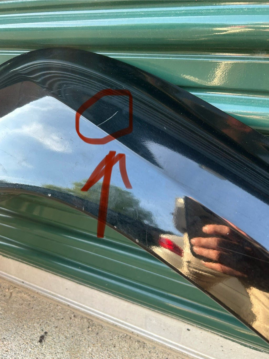 03-09 LEXUS GX470 FRONT RIGHT  FENDER FLARE TRIM MOLDING COVER BLACK 202