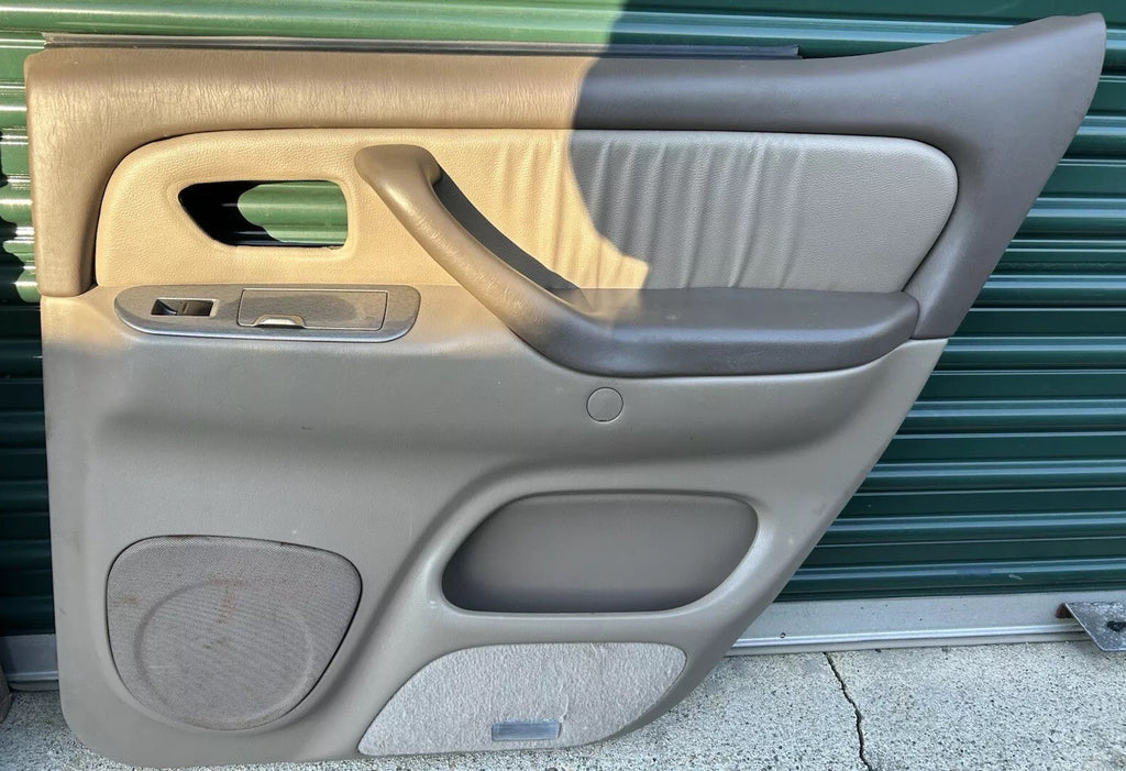 2001-2007 TOYOTA Sequoia REAR Right Passenger SIDE DOOR PANEL TRIM TAN OEM